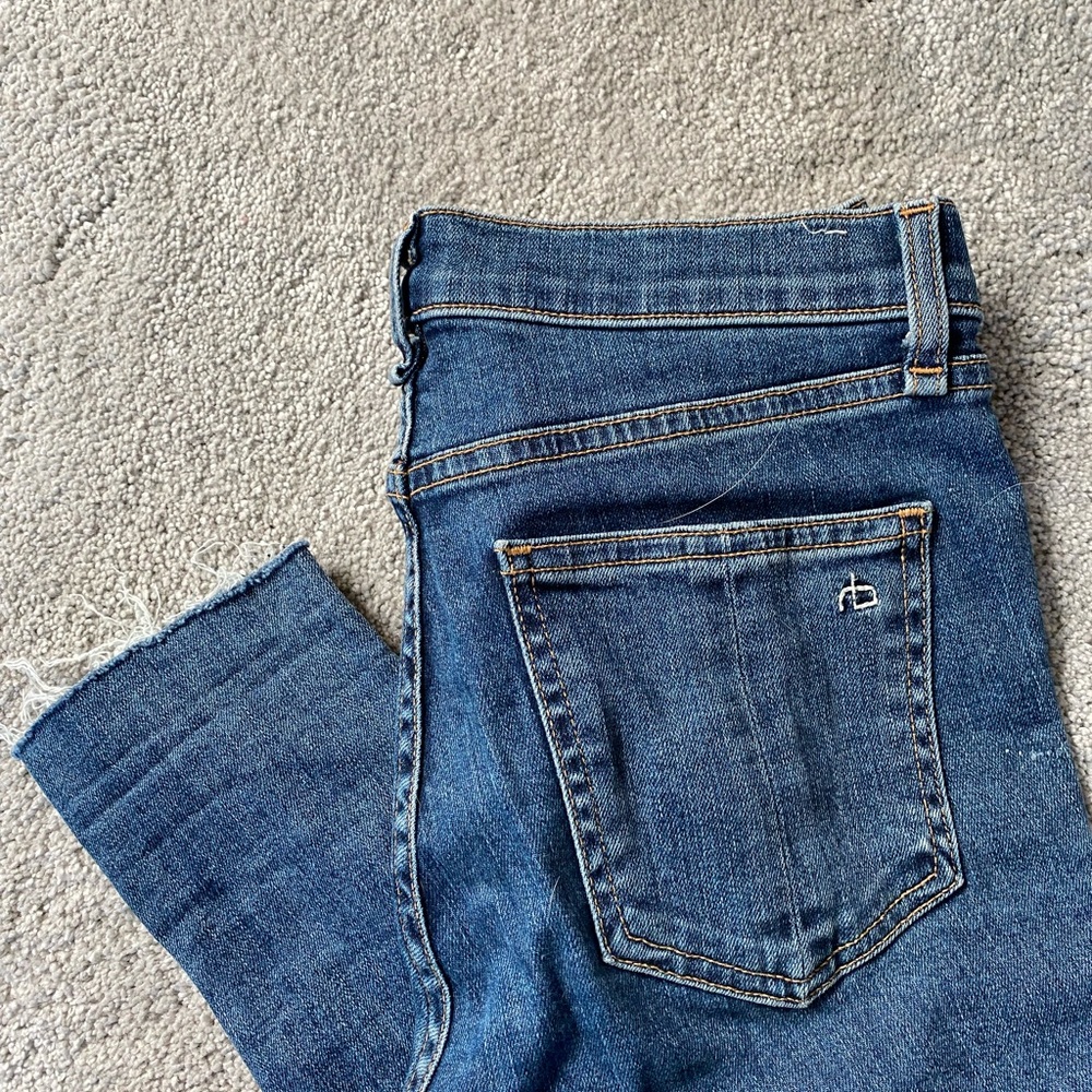 Rag and Bone high rise ankle skinny